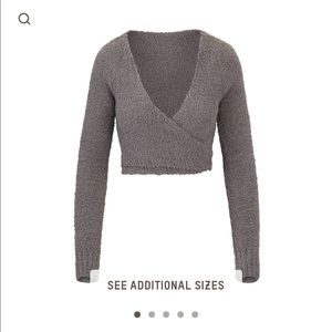 Skims Cozy Knit Wrap top